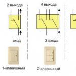 How to connect a three-gang light switch