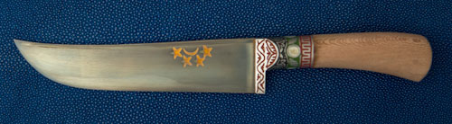 Cuchillo uzbeko hágalo usted mismo